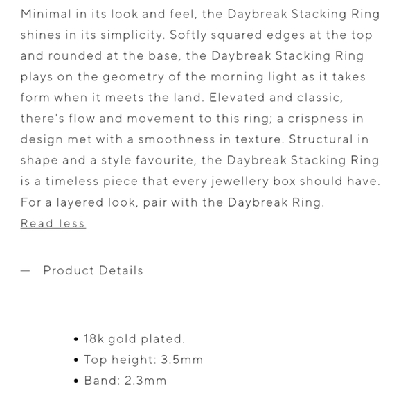 Kirstin Ash Daybreak Stacking Ring - Picture 5 of 9